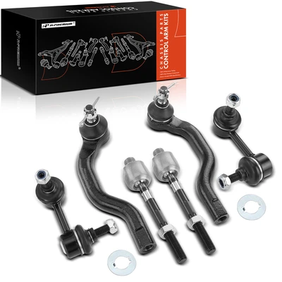 6 Pcs Front Stabilizer Bar Link Tie Rod End