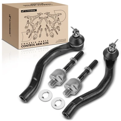 4 Pcs Inner & Outer Tie Rod End