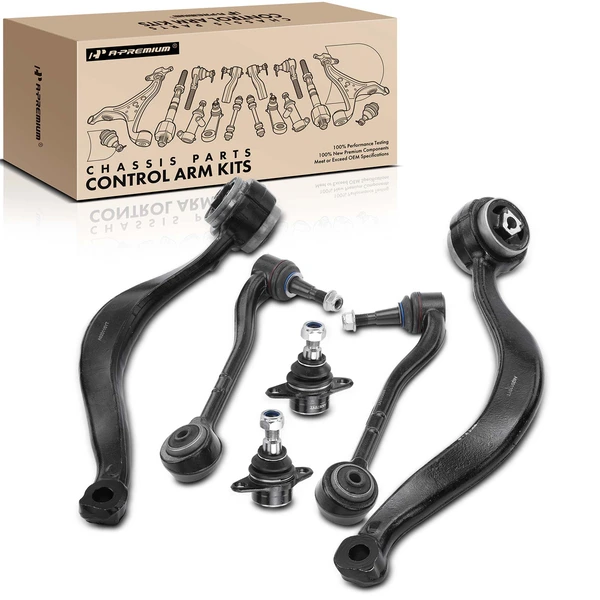 A Set of 6 Control Arm and Ball Joint Kit Front Side A-Premium APCA1859