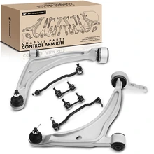 6 Pcs Front & Rear Control Arm with Ball Joint Stabilizer Bar Link