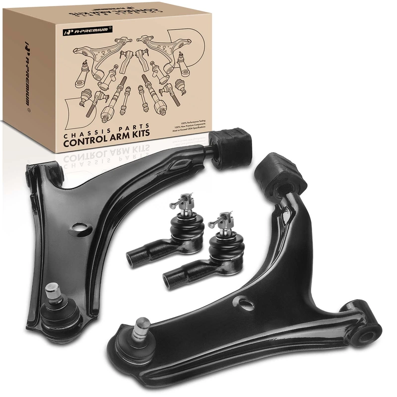 A Set of 4 Control Arm and Tie Rod End Kit Front Lower A-Premium APCA1864