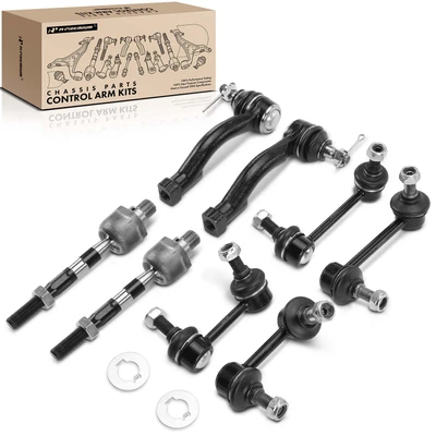 8 Pcs Stabilizer Bar Link & Tie Rod End