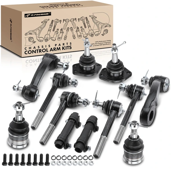 A Set of 12 Ball Joint and Tie Rod End Full Kit Front Side A-Premium APCA1885