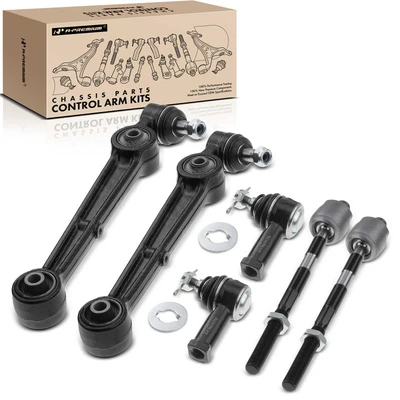 6 Pcs Front Control Arm Tie Rod End