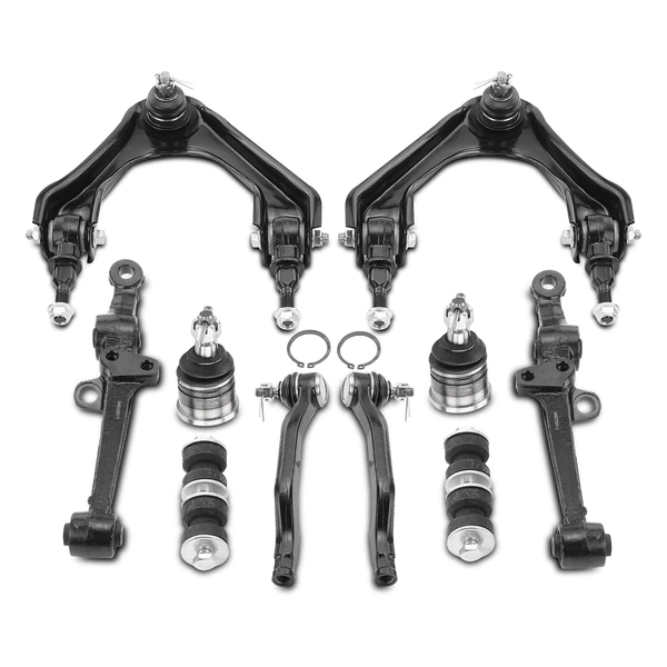 1994-1997 Honda Accord A Set of 10 Control Arm Ball Joint Sway Bar Link Tie Rod End Kit Front Side A-Premium APCA1226