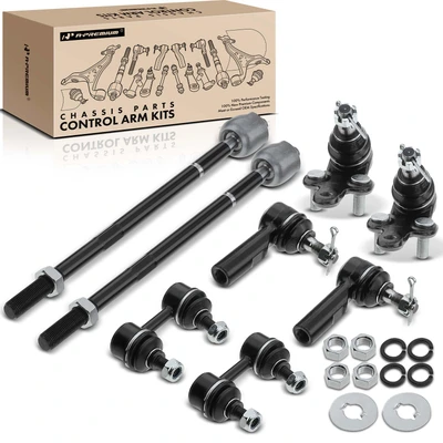 8 Pcs Front Stabilizer Bar Link with Ball Joints Tie Rod End