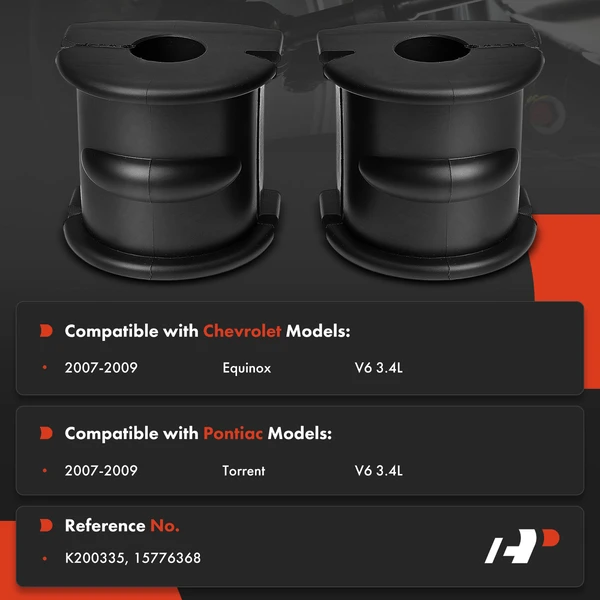 2-Pc Sway Bar Bushing Kit, Rear To Frame A-Premium APCA9542