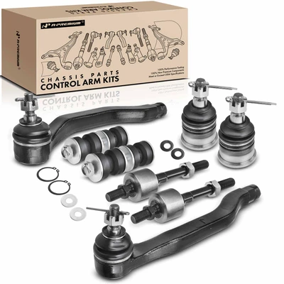 8 Pcs Front Sway Bar Link Tie Rod End