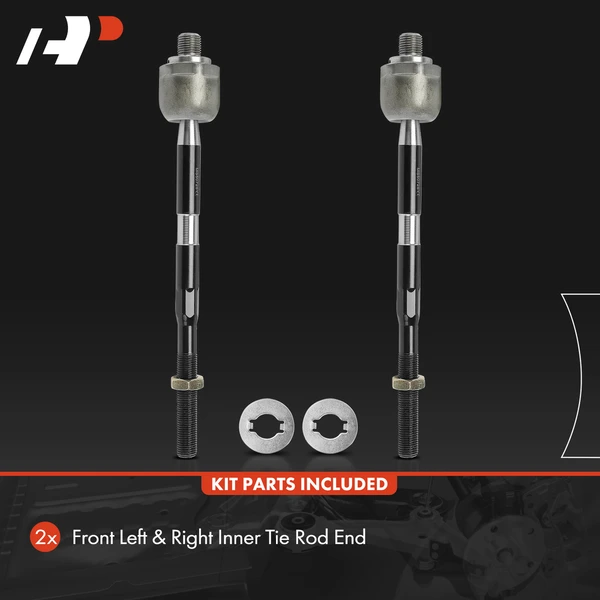 2 Pcs Front Inner Steering Tie Rod End for Hummer H3 2006