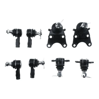 8 Pcs Front Tie Rod Ends & Ball Joint