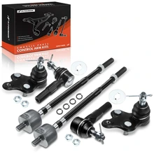 1992-1999 Toyota Paseo A Set of 6 Ball Joint and Tie Rod End Kit Front Side A-Premium APCA1244