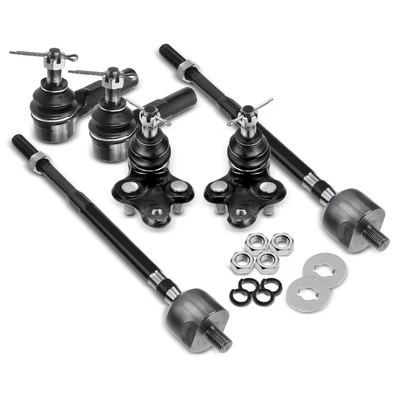 6 Pcs Front Tie Rod End with Ball Joint
