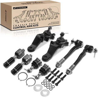 8 Pcs Front Tie Rod End with Ball Joint