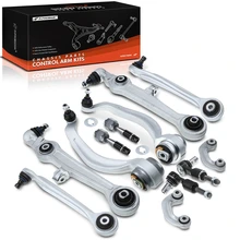 1999-2000 2002-2003 Audi A6 A Set of 12 Control Arm Ball Joint Sway Bar Link Tie Rod End Kit Front Side A-Premium APCA1250