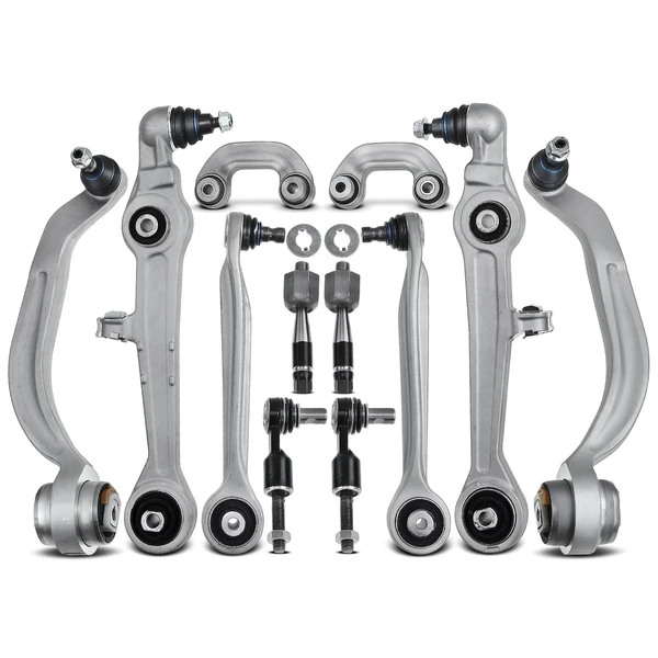 A Set of 12 Control Arm Ball Joint Sway Bar Link Tie Rod End Kit Front Side A-Premium APCA1250