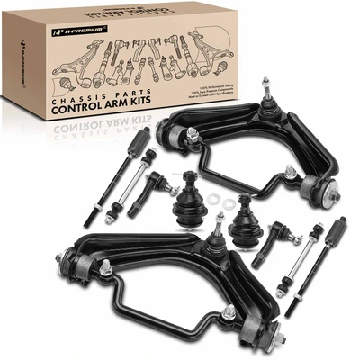 10 Pcs Control Arm with Ball Joint Tie Rod End