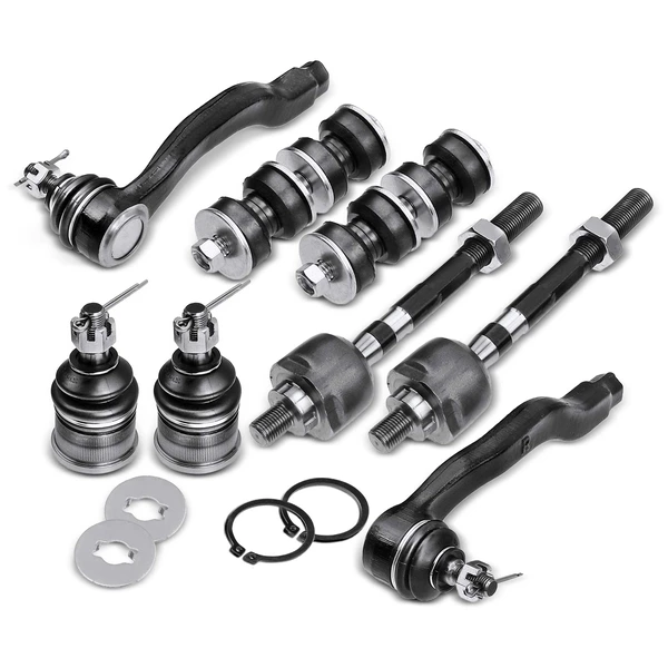 A Set of 8 Ball Joint Sway Bar Link and Tie Rod End Kit Front Side A-Premium APCA1260