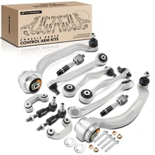 1999-2001 Audi A4 Quattro A Set of 12 Control Arm and Tie Rod End Kit Front Side A-Premium APCA1262
