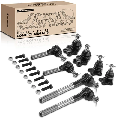 8 Pcs Tie Rod End & Ball Joint