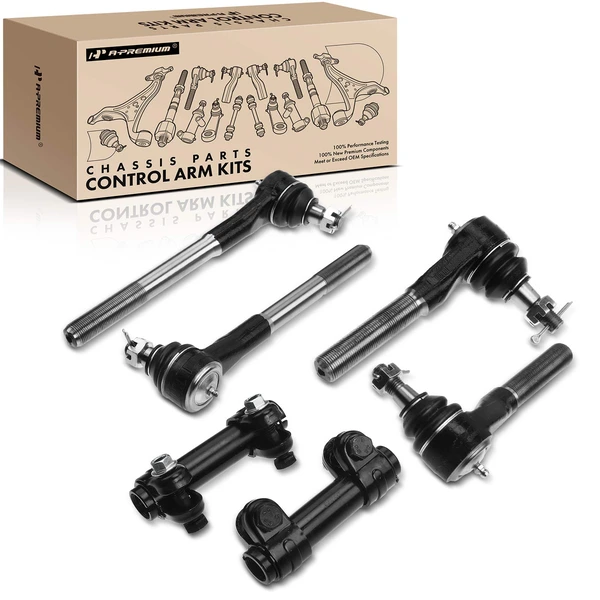 2000-2002 Dodge Ram 3500 Tie Rod End and Adjusting Sleeve Kit Inner & Outer A-Premium APCA1272