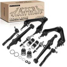 1994-1997 Honda Accord A Set of 12 Control Arm Ball Joint Sway Bar Link Tie Rod End Kit Front Side A-Premium APCA1278