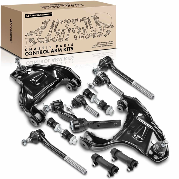 1998-2000 Isuzu Hombre A Set of 11 Control Arm and Sway Bar Link Full Kit Front Side A-Premium APCA1282