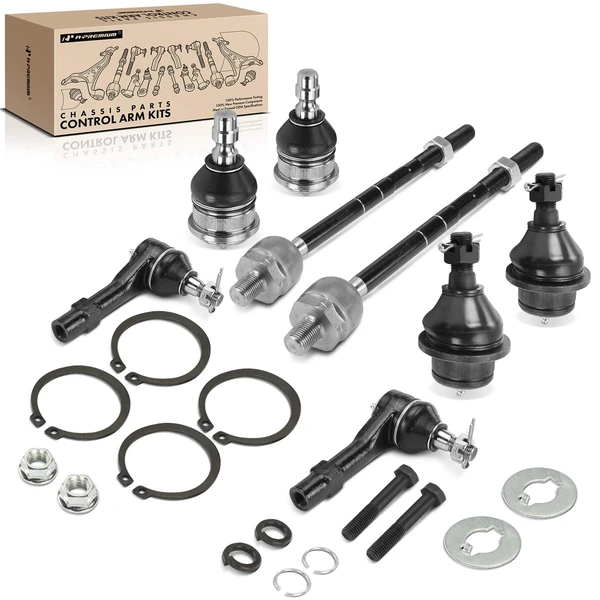 A Set of 8 Ball Joint and Tie Rod End Kit Inner & Outer A-Premium APCA1291