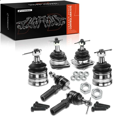 6 Pcs Front Tie Rod End Ball Joint