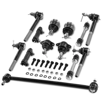 13 Pcs Stabilizer Bar Link Tie Rod End Ball Joint