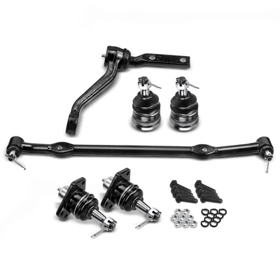 6 Pcs Front Tie Rod Assembly & Ball Joint & Idler Arm