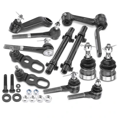 12 Pcs Idler & Pitman Arm & Tie Rod End Adjusting Sleeve