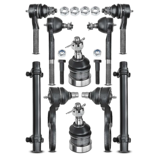 A Set of 10 Ball Joint Tie Rod End and Adjusting Sleeve Kit Front Side A-Premium APCA1358