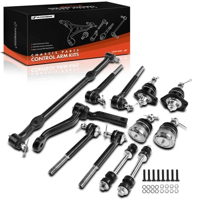 12 Pcs Front Stabilizer Bar Link Tie Rod End