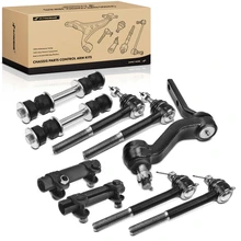 1988-1991 GMC C3500 A Set of 9 Sway Bar Link Adjusting Sleeve Idler Arm Tie Rod End Kit Front Side A-Premium APCA1398