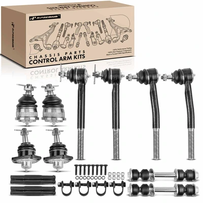 12 Pcs Stabilizer Bar Link & Tie Rod End & Ball Joint kit