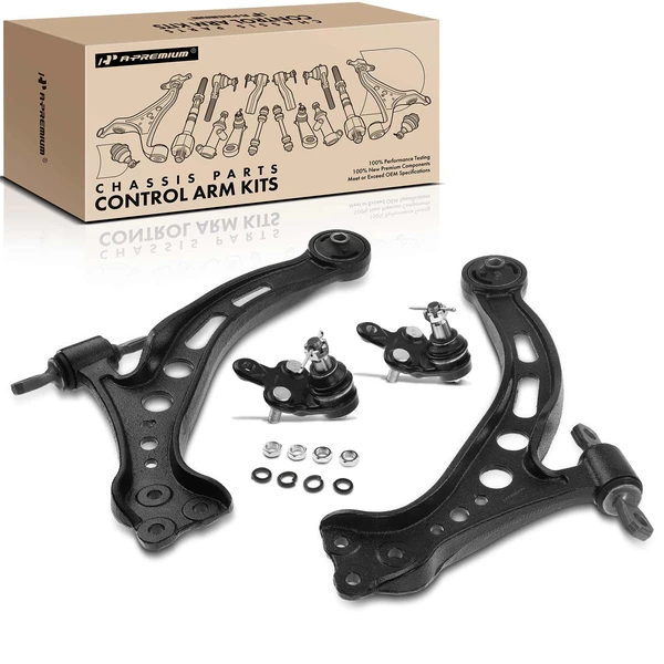 A Set of 4 Control Arm and Ball Joint Kit Front Lower A-Premium APCA1430