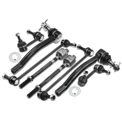 2009-2014 Nissan Maxima A Set of 8 Sway Bar Link and Tie Rod End Kit Front & Rear A-Premium APCA1431