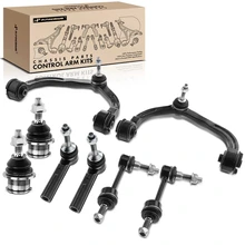 2003-2005 Ford Expedition A Set of 8 Control Arm Ball Joint Sway Bar Link Tie Rod End Kit Front Side A-Premium APCA1437