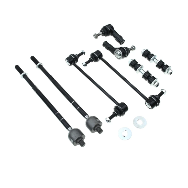 A Set of 8 Sway Bar Link and Tie Rod End Kit Front & Rear A-Premium APCA1438