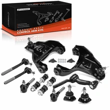 11 Pcs Control & Idler Arm with Ball Joint Sway Bar Link Tie Rod End