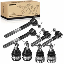 8 Pcs Front Steering Tie Rod End Ball Joint