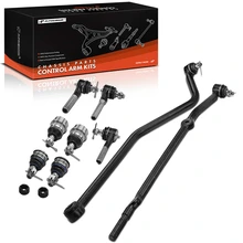1991-2001 Jeep Cherokee A Set of 9 Ball Joint Tie Rod End and Track Bar Kit Front Side A-Premium APCA1456