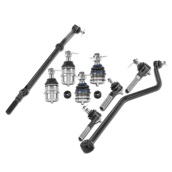 A Set of 9 Ball Joint Tie Rod End and Track Bar Kit Front Side A-Premium APCA1456