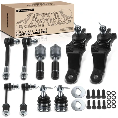 10 Pcs Front Sway Bar Link Tie Rod End Ball Joint