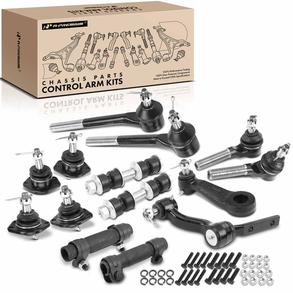 A Set of 14 Ball Joint and Sway Bar Link Full Kit Front Side A-Premium APCA1468