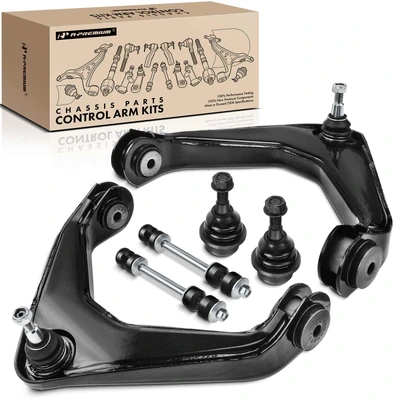 6 Pcs Front Control Arm & Lower Ball Joint & Sway Bar Link