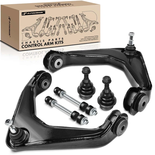 A Set of 6 Control Arm Ball Joint and Sway Bar Link Kit Front Side A-Premium APCA1473