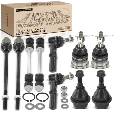 10 Pcs Front Bar End Link Tie Rod End & Ball Joint