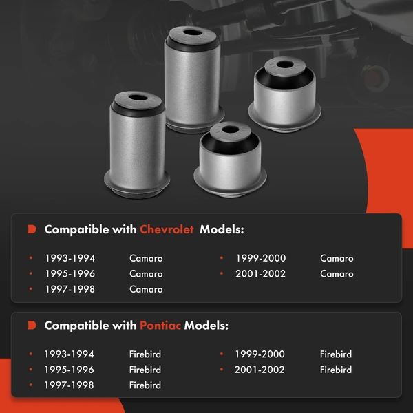 4-Pc Control Arm Bushing, Front Lower A-Premium APCA7458