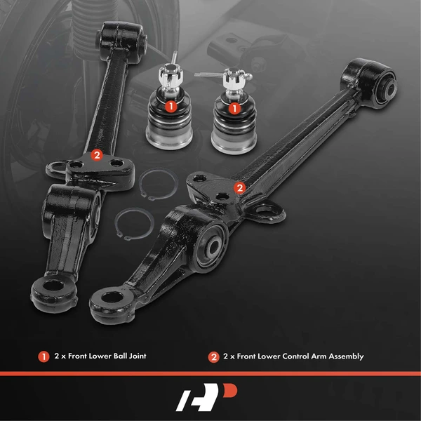A Set of 4 Control Arm and Ball Joint Kit Front Side A-Premium APCA2141
